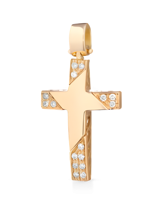 Croce Luce Celestiale in Oro Giallo 18k SG38659