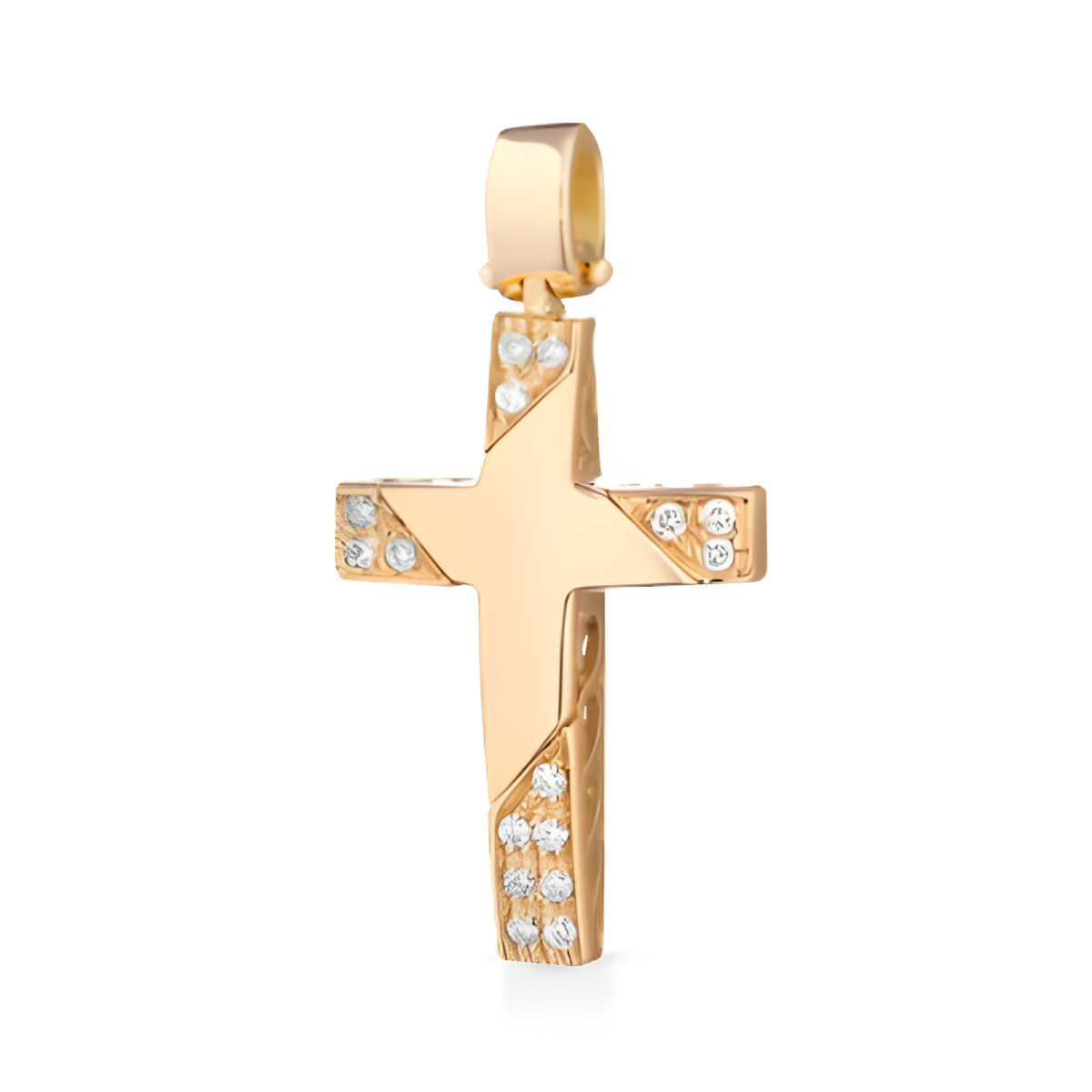 Croce Luce Celestiale in Oro Giallo 18k SG38659