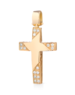 Croce Luce Celestiale in Oro Giallo 18k SG38659
