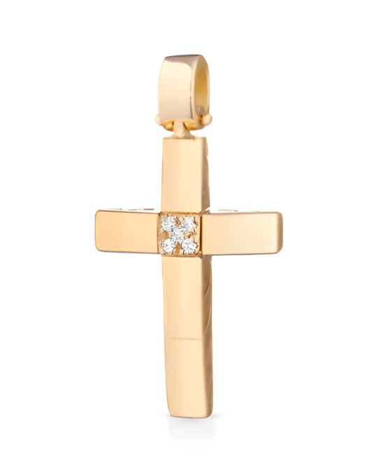 Croce Fede Radiosa in Oro Giallo 18k SG93640