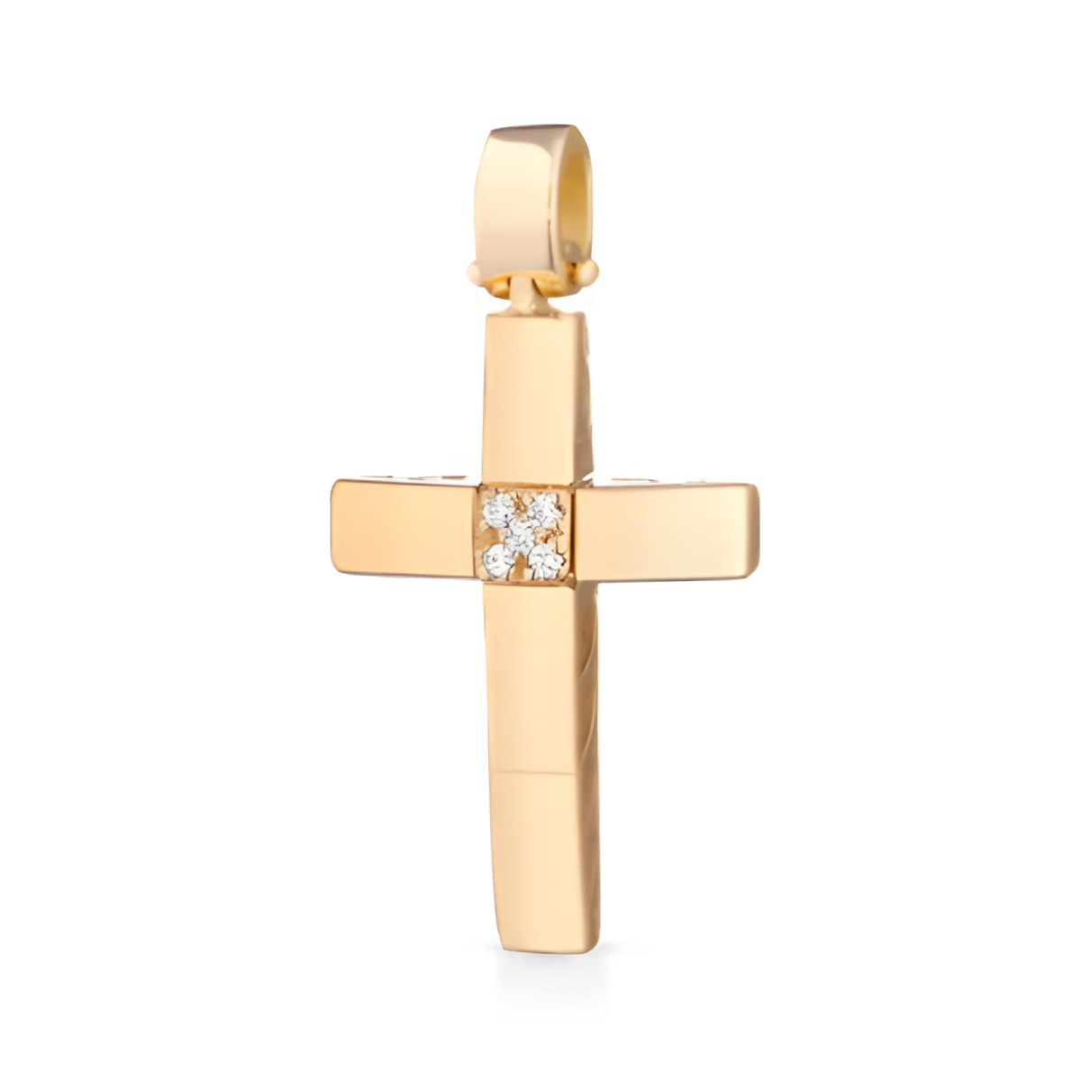 Croce Fede Radiosa in Oro Giallo 18k SG93640