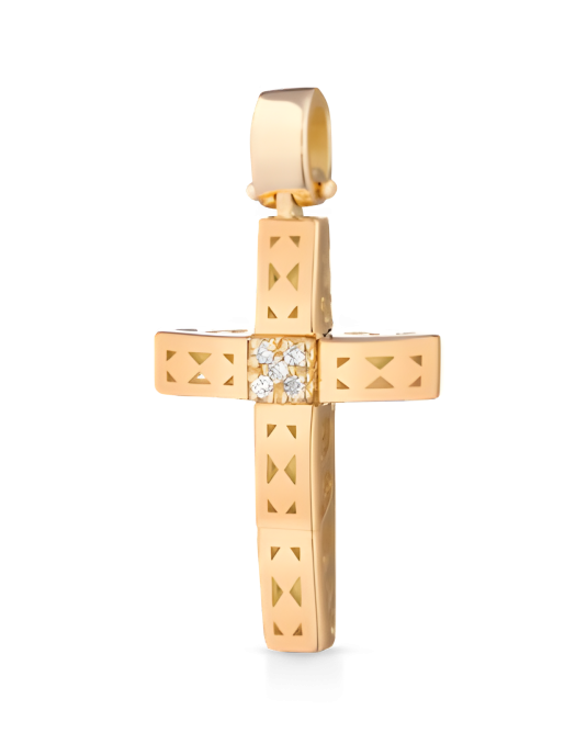 Croce Eterna Eleganza in Oro Giallo 18k SG99489