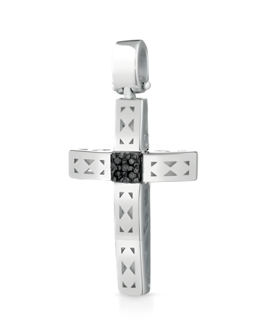 Croce Tenebre Eleganti in Oro Bianco 18k SG27810