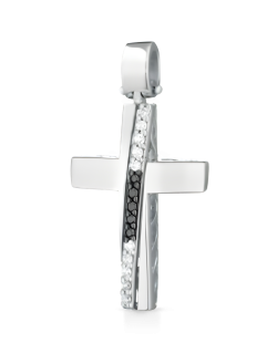 Croce Dual Light in Oro Bianco 18k SG34729