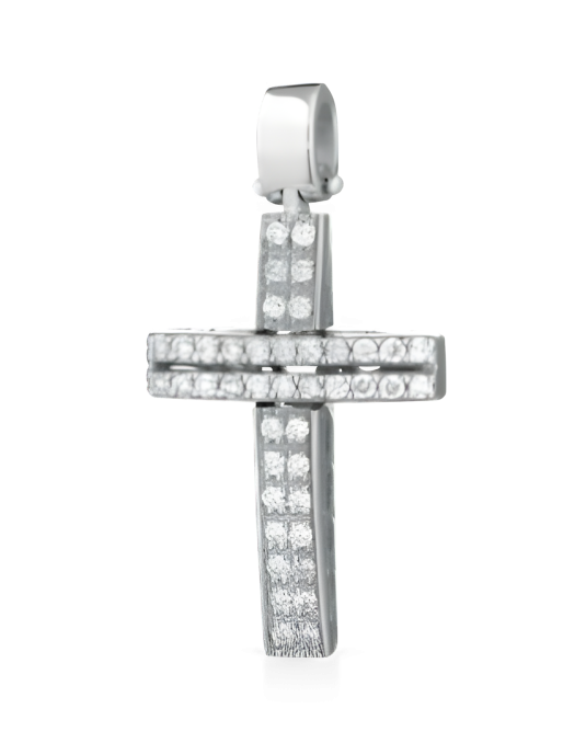Croce Splendore Eterno in Oro Bianco 18k SG65306