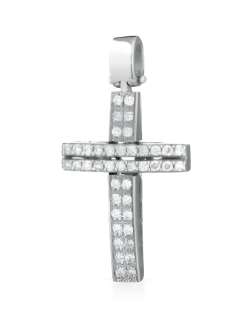 Croce Splendore Eterno in Oro Bianco 18k SG65306