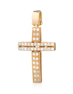 Croce Luminosa Regale in Oro Giallo 18k SG38339