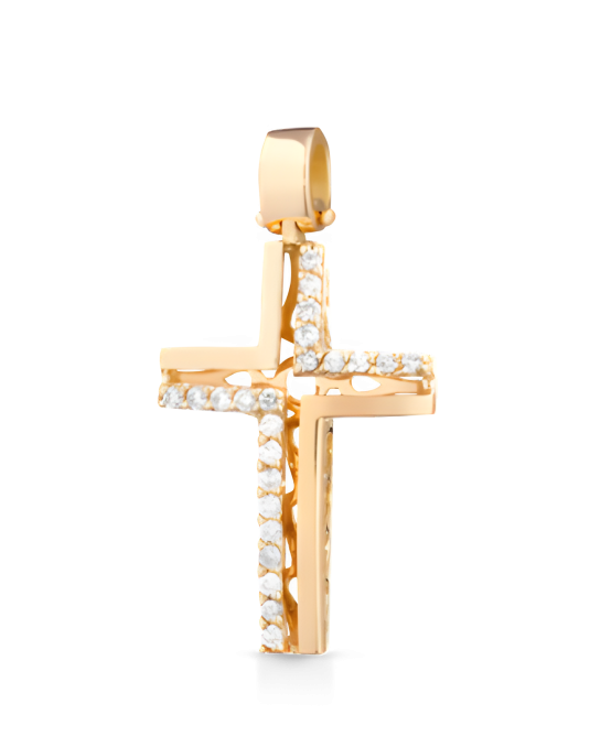 Croce Splendore Celeste in Oro Giallo 18k SG54285