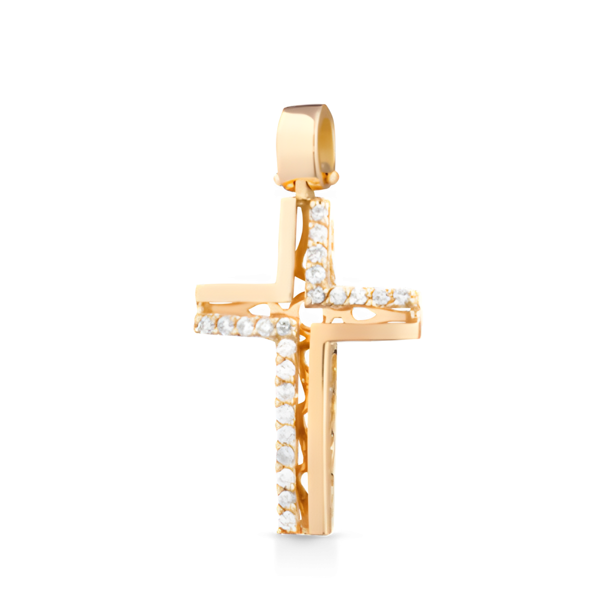 Croce Splendore Celeste in Oro Giallo 18k SG54285
