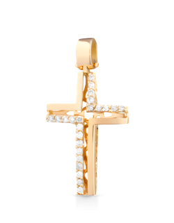 Croce Splendore Celeste in Oro Giallo 18k SG54285