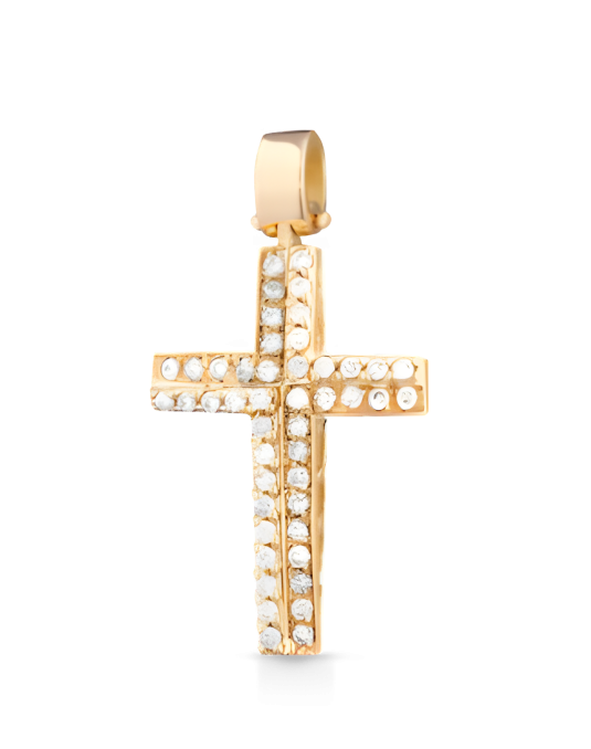 Croce Eterna Brillante in Oro Giallo 18k SG27206