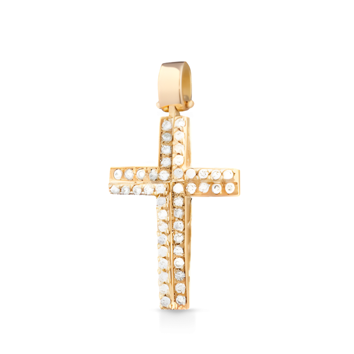 Croce Eterna Brillante in Oro Giallo 18k SG27206