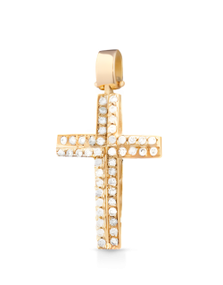 Croce Eterna Brillante in Oro Giallo 18k SG27206