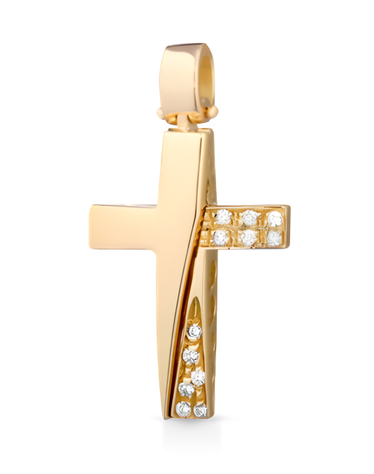 Croce Luce Divina in Oro Giallo 18k SG43939