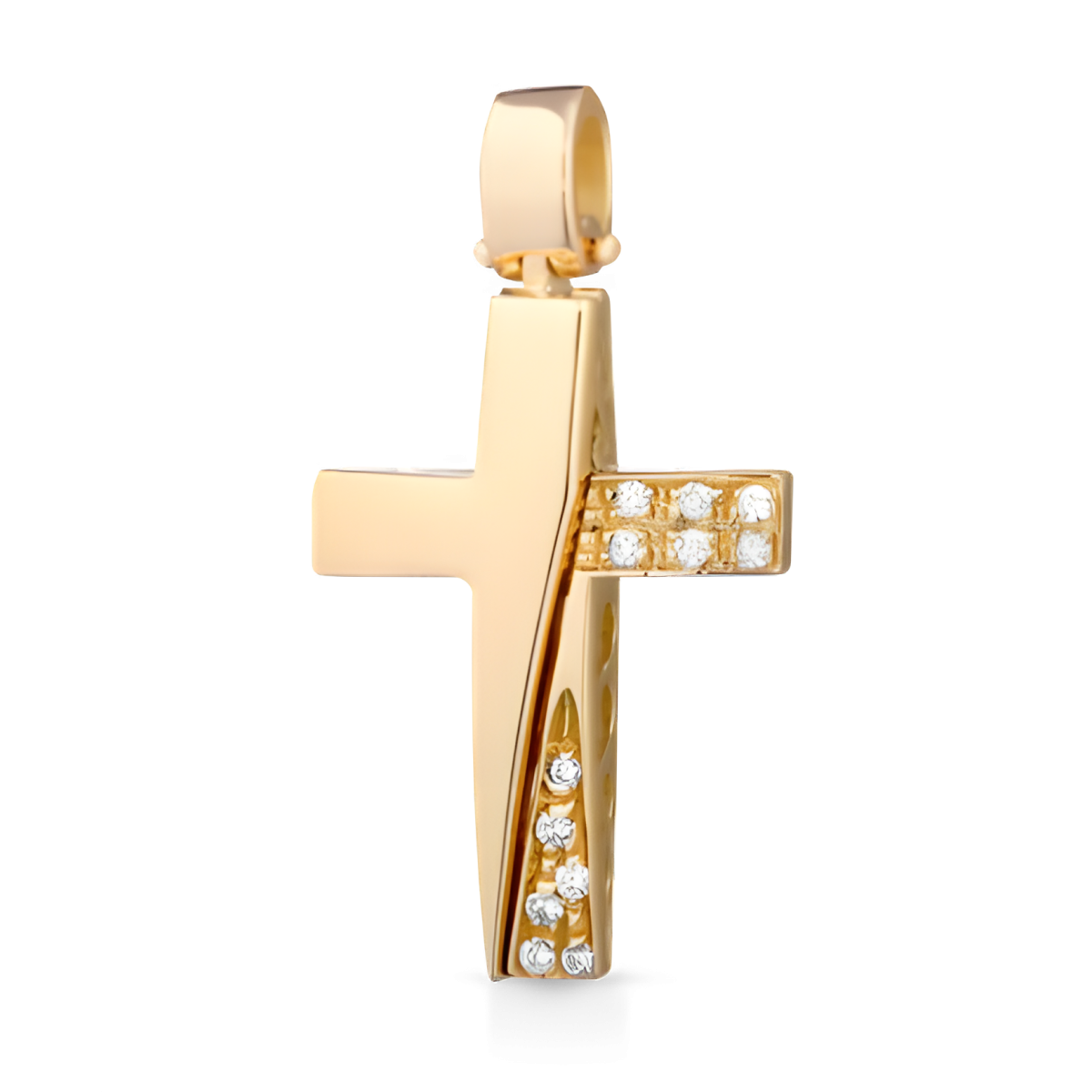 Croce Luce Divina in Oro Giallo 18k SG43939