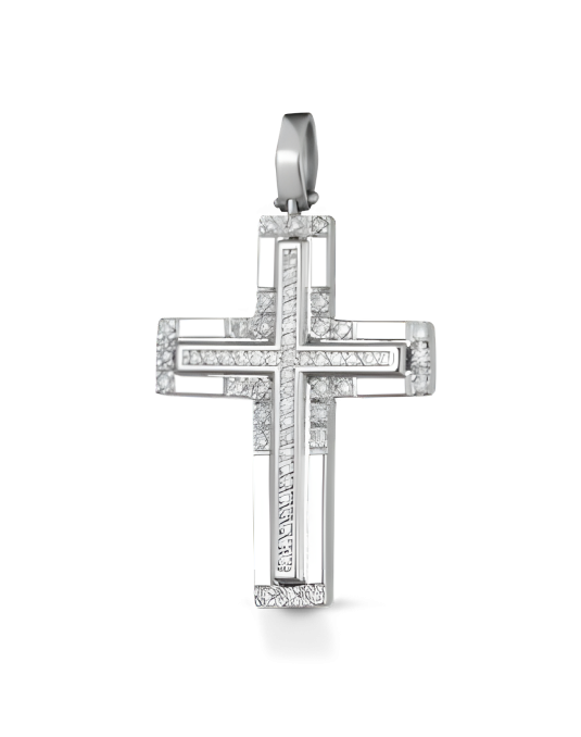 Croce Eterna Luce in Oro Bianco 18k SG85927