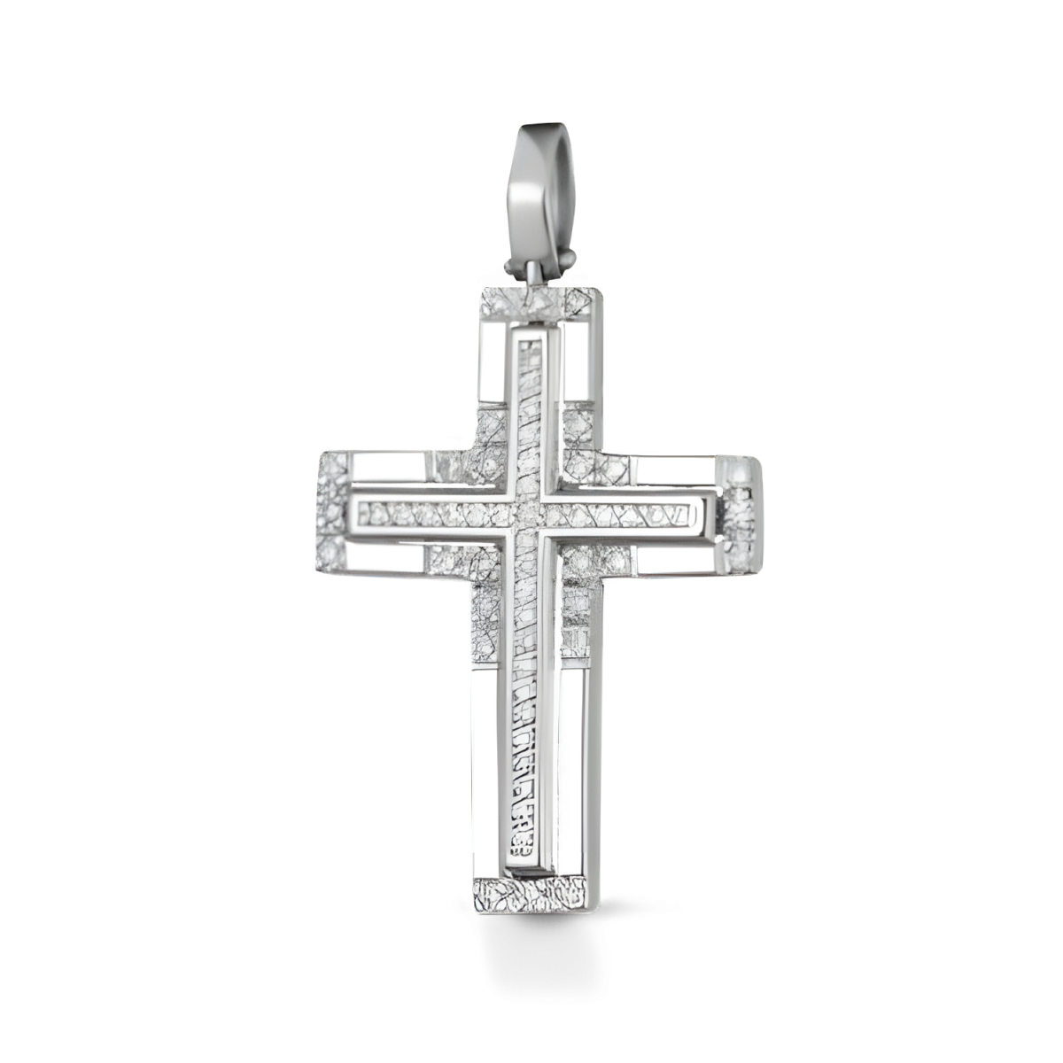 Croce Eterna Luce in Oro Bianco 18k SG85927