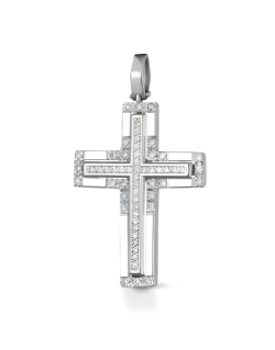 Croce Eterna Luce in Oro Bianco 18k SG85927