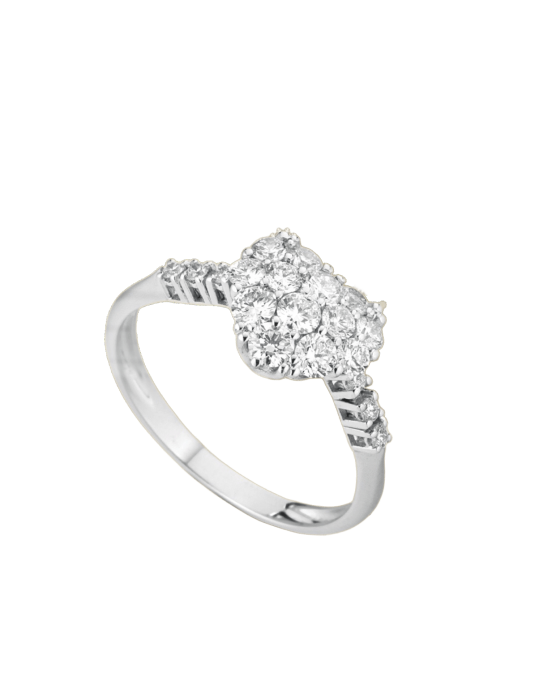 Anello Cuore Infinito in Oro Bianco 18k SG36697