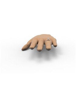 Anello Solitario Splendore Unico in Oro Bianco 18k SG48585