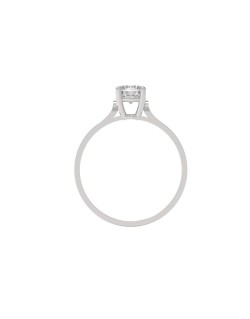Anello Solitario Incanto d'Amore in Oro Bianco 18k SG24825