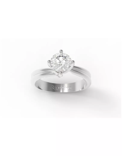 Anello Solitario Splendore d'Amore in Oro Bianco 18k SG92400