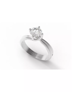 Anello Solitario Splendore d'Amore in Oro Bianco 18k SG92400
