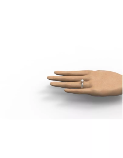 Anello Solitario Splendore d'Amore in Oro Bianco 18k SG92400