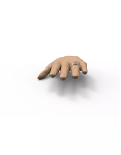 Anello Solitario Splendore d'Amore in Oro Bianco 18k SG92400