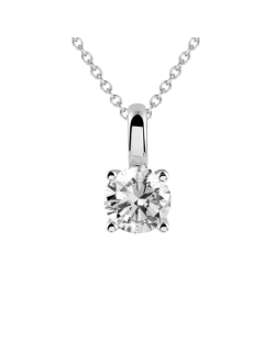 Ciondolo Solitario Eternità in Oro Bianco 18k SG69318