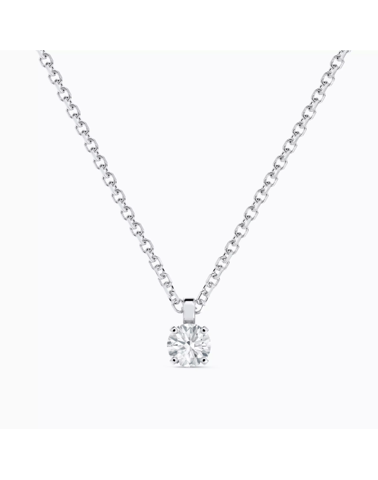 Ciondolo Solitario Essenza di Luce in Oro Bianco 18k SG46311