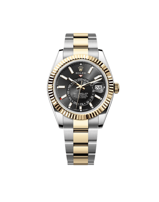 Rolex Sky-Dweller Eleganza Rolesor con Quadrante Nero Vivo SG82622