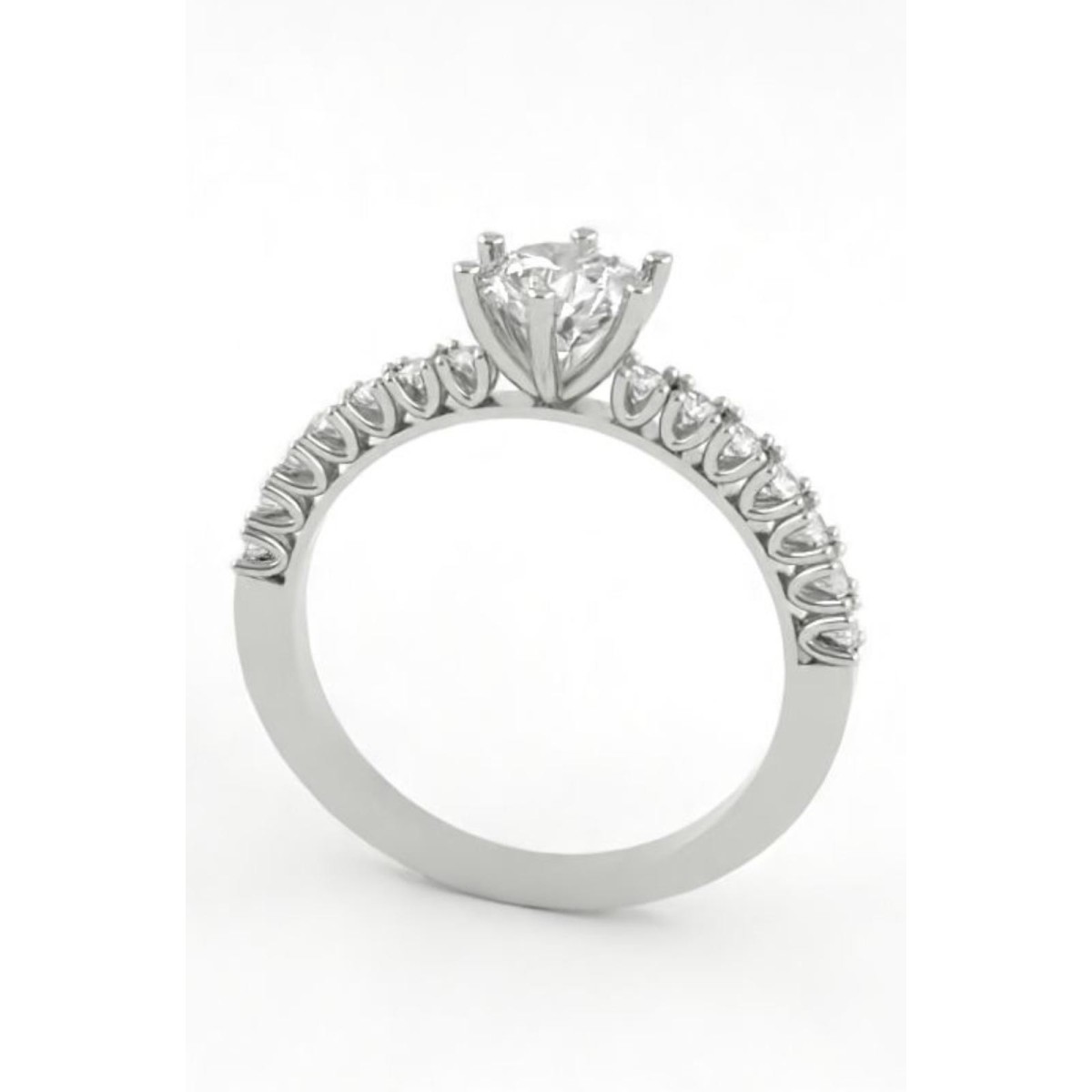 Anello Sposa Modello Pave Diamante D VVS 1.12 Carati