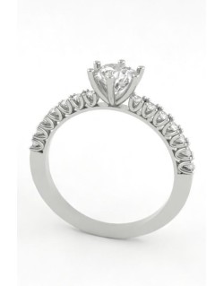 Anello Sposa Modello Pave Diamante D VVS 1.12 Carati
