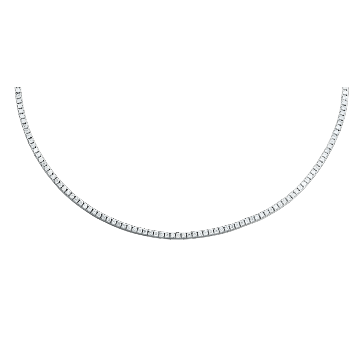 Collana Tennis Tornita con Diamanti Bianchi SG93318