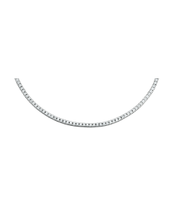 Collana Tennis Filo di Luce in Oro Bianco e Diamanti Naturali SG52372