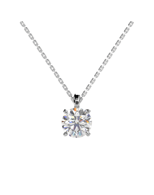 Ciondolo Punto Luce Diamante Oro Bianco 18k SG22812