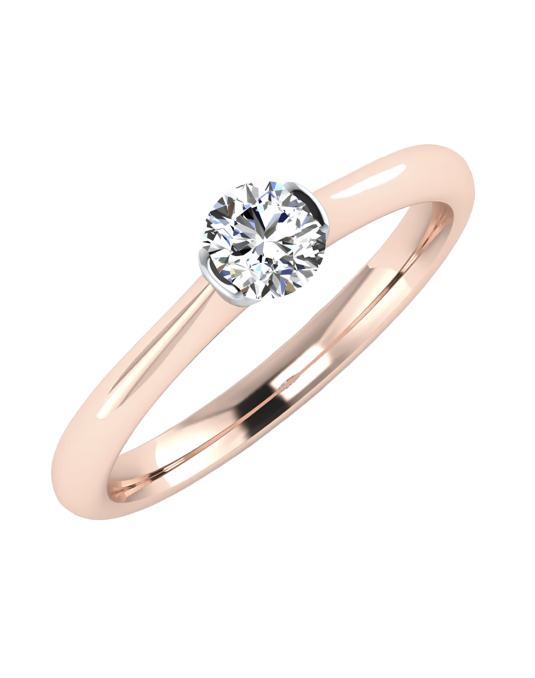 Solitario Rosa Eterno in Oro Rosa 18k SG59597