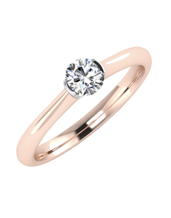 Solitario Rosa Eterno in Oro Rosa 18k SG59597