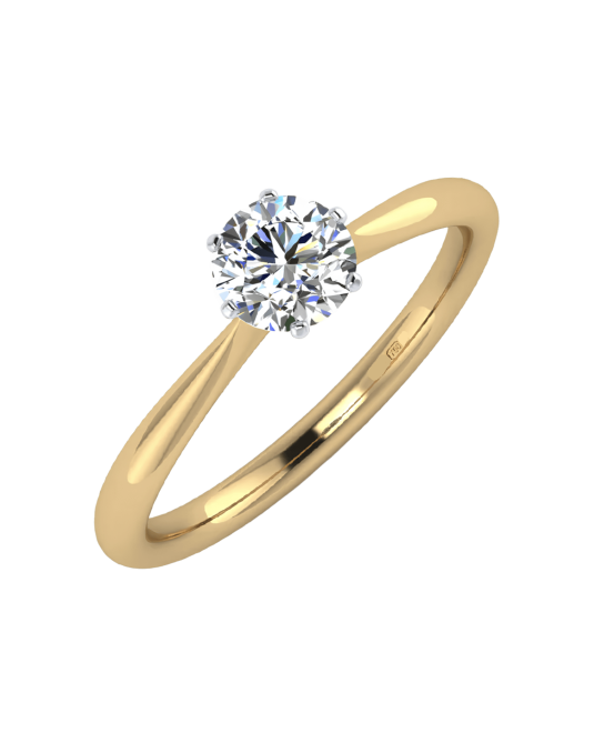 Solitario Modello Tiffany in Oro Giallo 18k SG25538