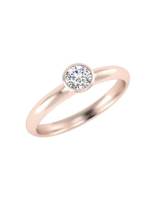 Solitario Essenza in Oro Rosa 18k SG86855
