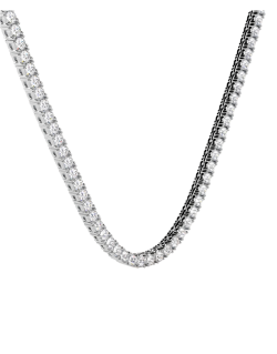 Collana Tennis Modello Salvini in Oro Bianco 18k SG40993