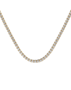 Collana Tennis Modello Tiffany in Oro Giallo 18k SG23434