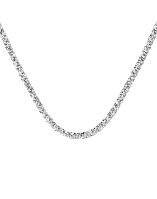 Collana Tennis Modello Salvini in Oro Bianco 18k SG40993
