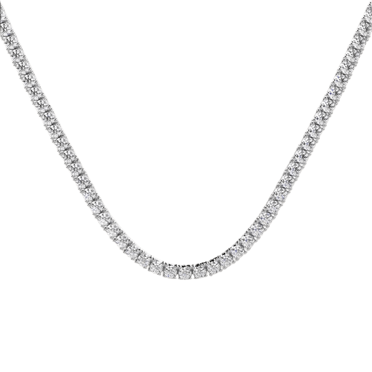 Collana Tennis Modello Salvini in Oro Bianco 18k SG40993