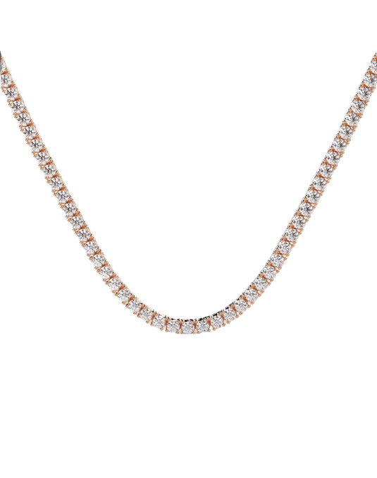 Collana Tennis Modello ReCarlo in Oro Rosa 18k SG37412