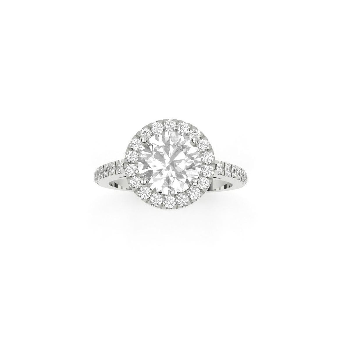 Anello modello Halo 2 carati