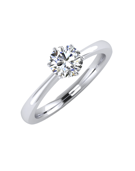 Solitario Alba di Luce in Oro Bianco 18k SG21879