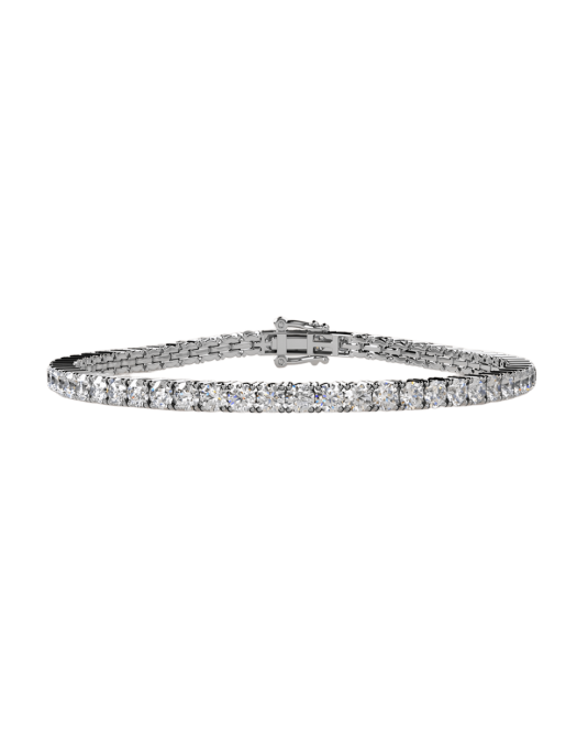 Bracciale Tennis Classico in Oro Bianco 18k SG75695