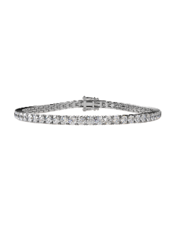 Bracciale Tennis Classico in Oro Bianco 18k SG75695